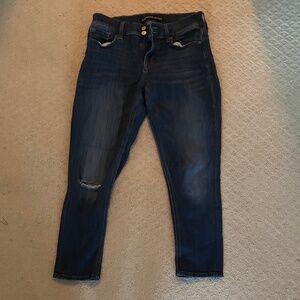 Cropped legging, midrise express jeans